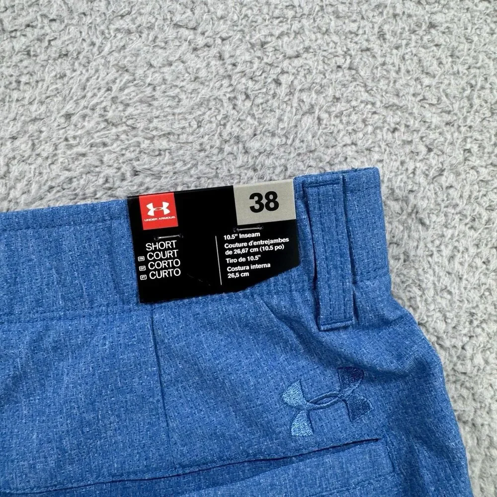 Under‎ Armour Shorts Mens 38 Blue UA Matchplay Flat Front Chino NWT